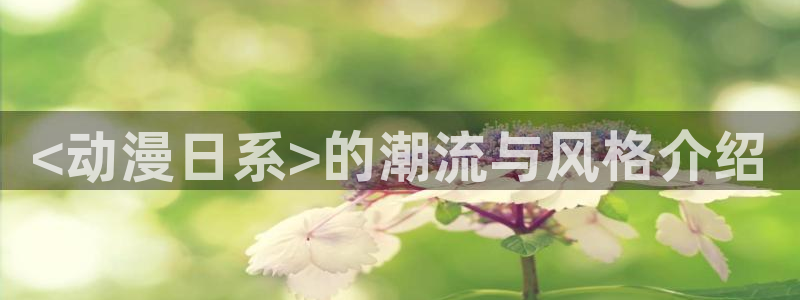 动漫天堂.cc：<动漫日系>的潮流与风格介绍